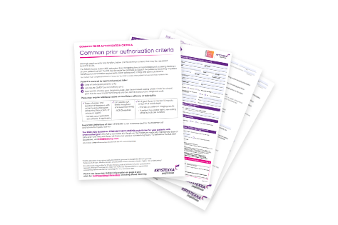 Common prior authorization criteria and other documents