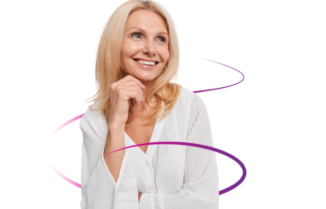Woman smiling