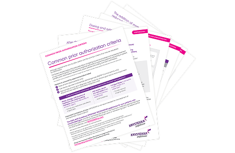 Common prior authorization criteria and other documents